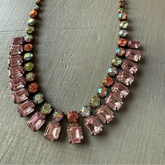 Sorrelli Crystal Flower Brass Tone Necklace - Picture 1 of 7